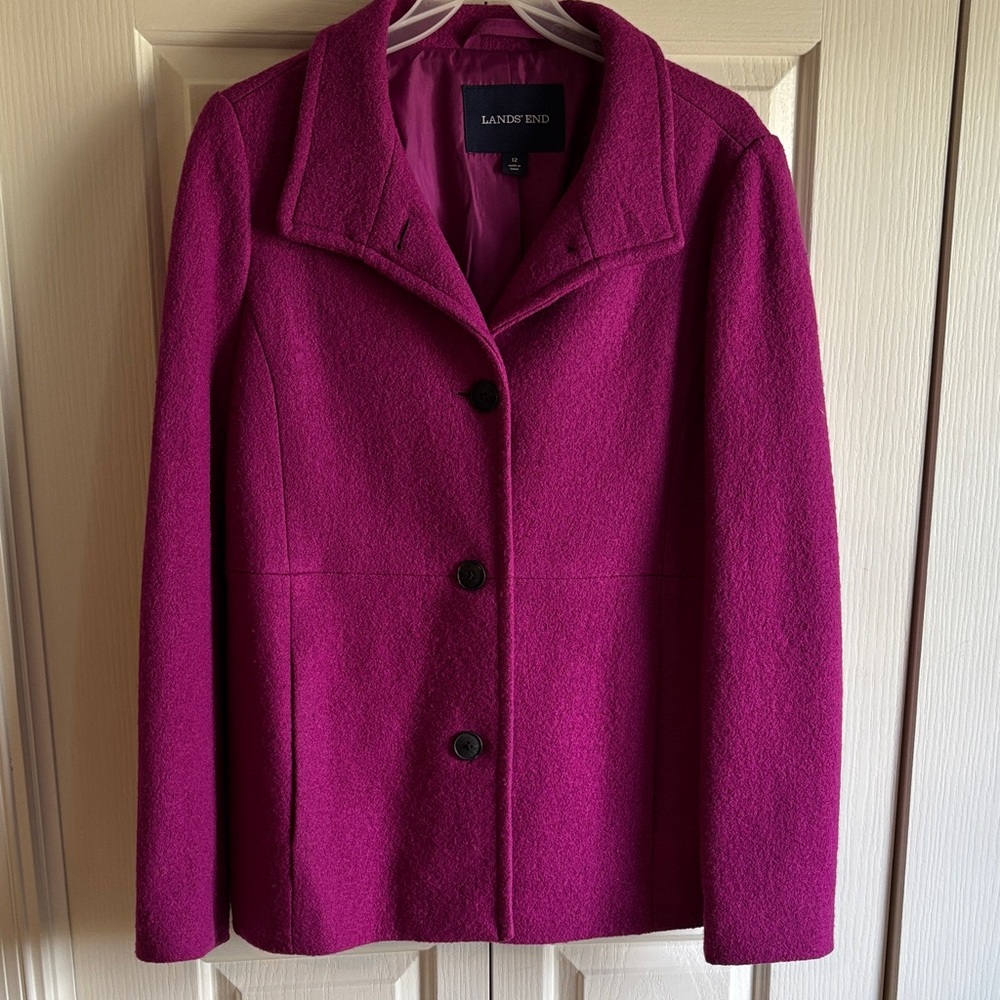 Lands' End Women's Fuchsia Blazer